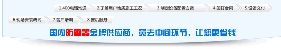 貴州科比特服務(wù)流程，最專(zhuān)業(yè)的防雷裝置供應(yīng)商